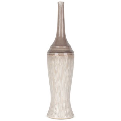 Wazon EUROFIRANY Rosina 16 x 66 cm Kremowy