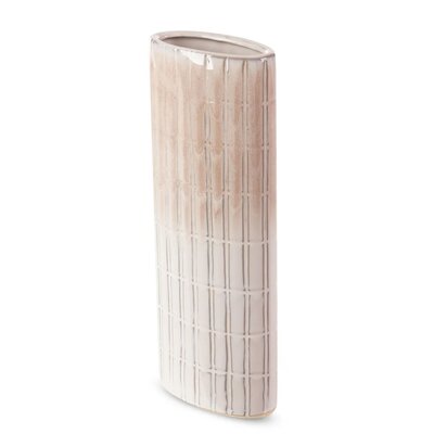 Wazon EUROFIRANY Edna 07 12 x 6 x 31 cm Kremowy