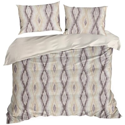 Pościel EUROFIRANY Nova Print Nika 24 220 x 200 cm Beżowo-stalowy
