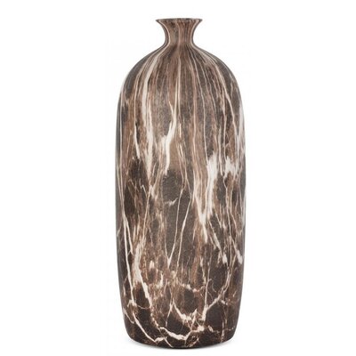 Wazon EUROFIRANY Marika 03 403473 13 x 42 cm Brązowy