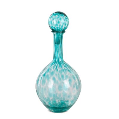 Wazon EUROFIRANY Isla 23 x 50 cm Turkusowy