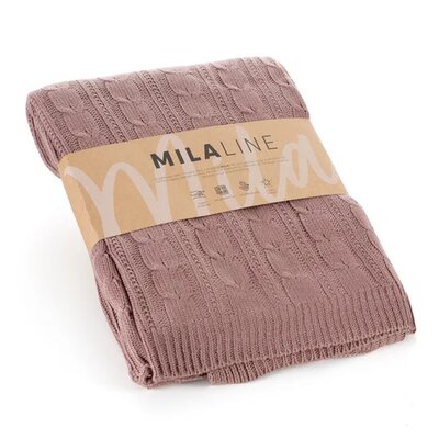 Koc EUROFIRANY Akryl 2 130 x 170 cm Różowy