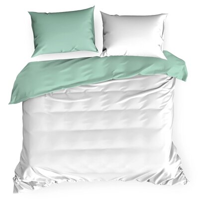 Pościel EUROFIRANY Nova3 220 x 200 cm Biało-miętowy