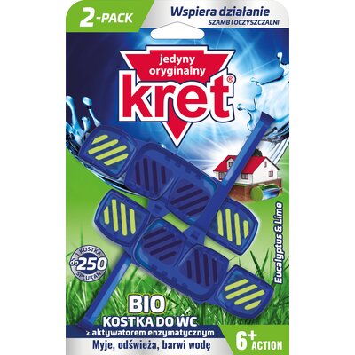 Kostka do WC KRET Eucalyptus&Lime 2x40g