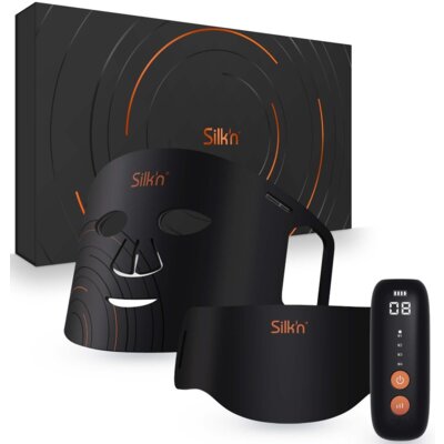 Maska LED do twarzy i szyi SILK'N Dual LED Mask Czarny