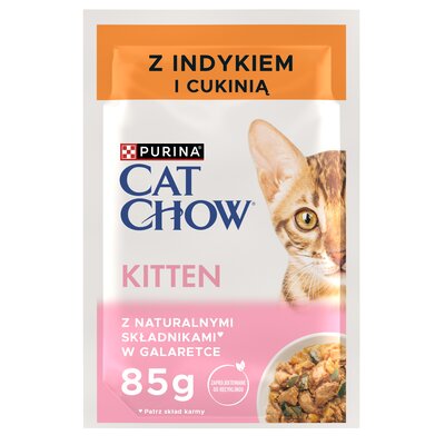 Karma dla kota CAT CHOW Kitten Indyk i cukinia 85 g