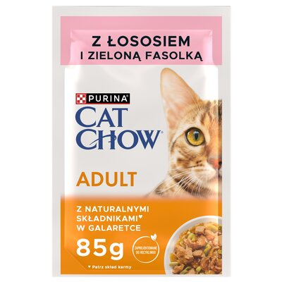 Karma dla kota CAT CHOW Adult Łosoś z zieloną fasolką 85 g