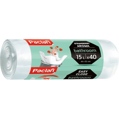 Worki na śmieci PACLAN Łazienkowe 15L (40 sztuk) Biały