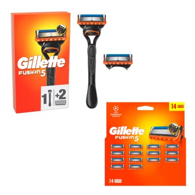 Golarka GILLETTE Fusion5 + Ostrza do golarki GILLETTE Fusion5 (16 sztuk)