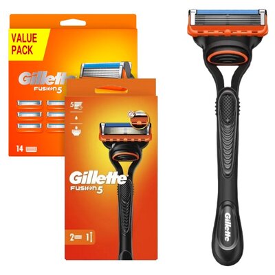 Golarka GILLETTE Fusion5 + Ostrza do golarki GILLETTE Fusion5 (16 sztuk)