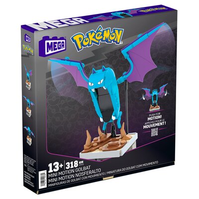 Klocki plastikowe MEGA Pokémon Golbat z ruchem do ustawiania HTH72