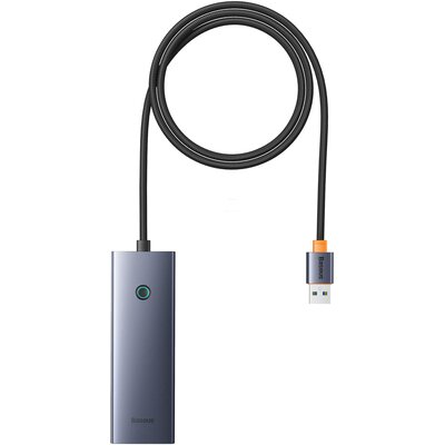 Фото - Кардридер / USB-хаб BASEUS Hub  UltraJoy Series Lite 1.5 m Szary B0005280B811-06 