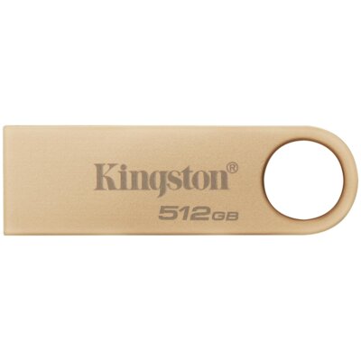 Pendrive KINGSTON DataTraveler SE9 G3 512GB, USB 3.2 Gen. 1 (USB 3.0), Odczyt 220 Mb/s, Zapis 100 Mb/s Złoty
