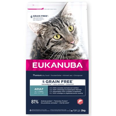 Karma dla kota EUKANUBA Grain Free Adult Łosoś 2 kg