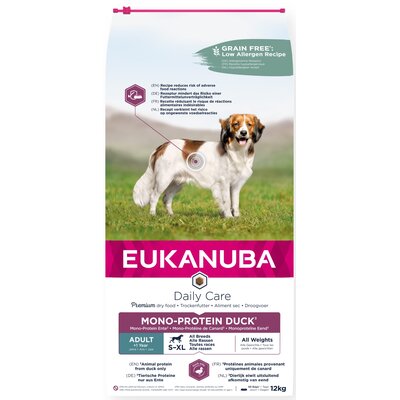 Karma dla psa EUKANUBA Daily Care Adult Kaczka 12 kg