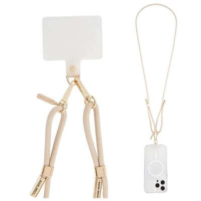 Pasek CASE-MATE Phone Crossbody Rope Beżowy