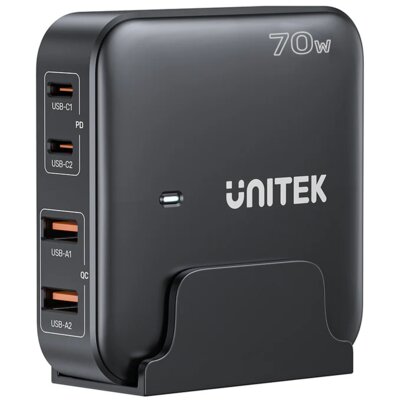 Stacja ładująca UNITEK P1228ABK01-EU GaN 70W Czarny