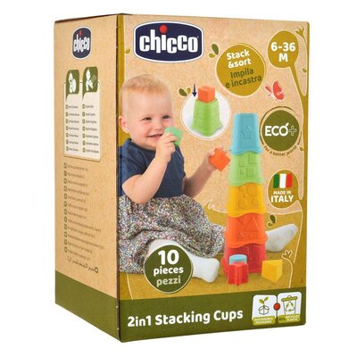 Zabawka edukacyjna CHICCO Eco+ Wieża 2w1 00009373100000