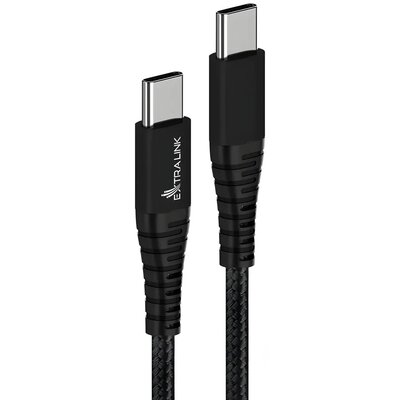 Kabel USB-C - USB-C EXTRALINK Smart Life Cable 100W 2m Czarny