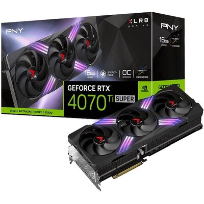 Karta graficzna PNY GeForce RTX 4070 Ti Super XLR8 Gaming Verto EPIC-X RGB OC 16GB DLSS 3