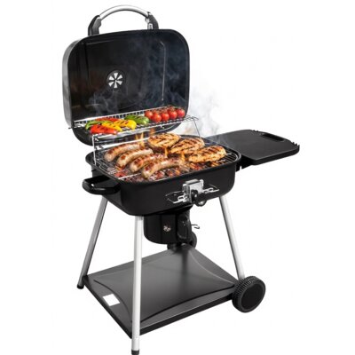 Grill ogrodowy węglowy MIRPOL MIR417 Zamykany, regulacja wysokości rusztu, kółka, popielnik