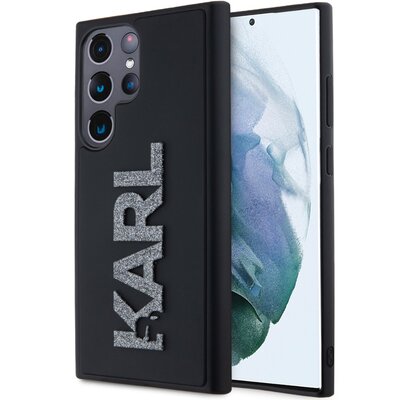Etui KARL LAGERFELD 3D Rubber Glitter Logo do Samsung Galaxy S23 Ultra Czarny