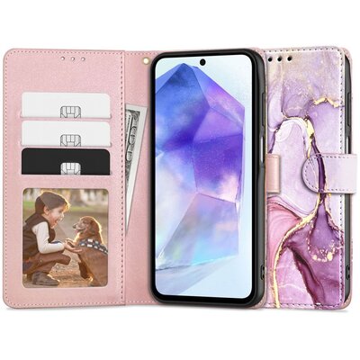 Etui TECH-PROTECT Wallet do Samsung Galaxy A55 5G Marble