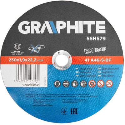 Tarcza tnąca do metalu GRAPHITE 55H579 41 A46-S-BF (5 szt.)