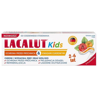 Pasta do zębów LACALUT dla dzieci 2-6 lat 55 ml