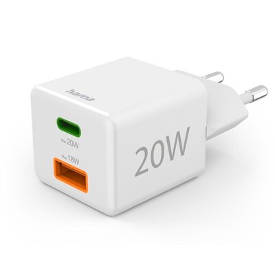 Ładowarka sieciowa HAMA Mini 201991 PD/QQC 20W Biały