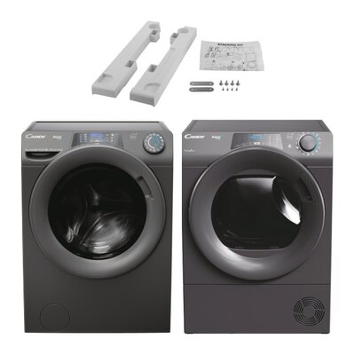 Pralka CANDY Rapido Pro RP4 476BWMRR 1-S 7kg 1400 obr + Suszarka CANDY RapidO Pro RP4 H7A2TRER-S + Zestaw podłączeniowy CANDY WSK1102 2 Slim