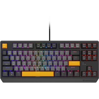 Klawiatura GENESIS Thor 230 TKL Outemu Red Anchor Gray Negative