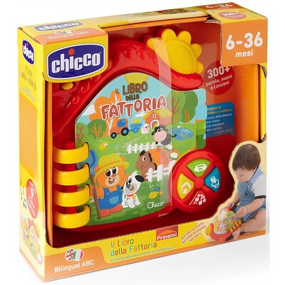 Zabawka edukacyjna CHICCO Bilingual ABC Książeczka Farma 00010514000130