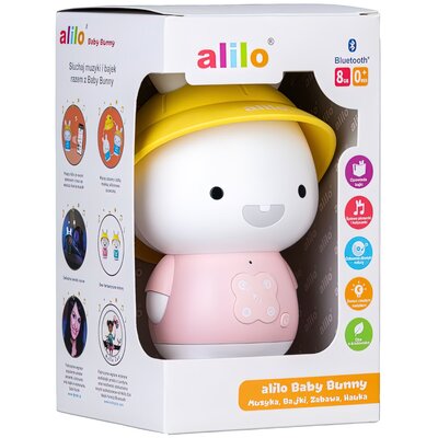 Zabawka lampka nocna ALILO Baby Bunny G9S+ Różowy