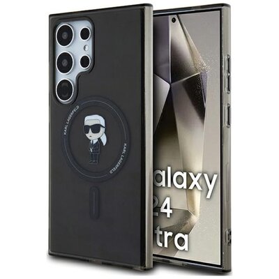 Etui KARL LAGERFELD IML Ikonik MagSafe do Samsung Galaxy S24 Ultra Czarny