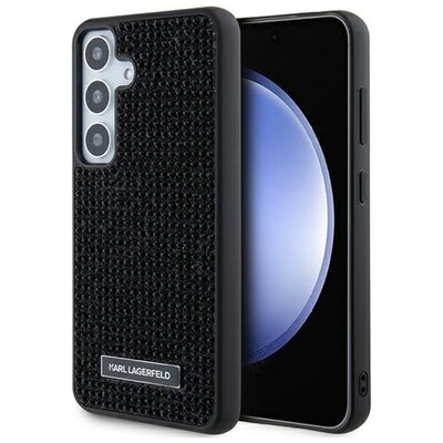Etui KARL LAGERFELD Rhinestone Metal Logo do Samsung Galaxy S24 Czarny