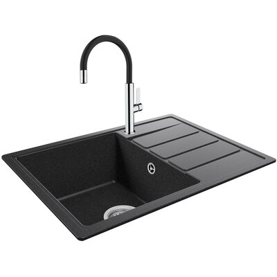 Zlewozmywak TEKA Comfor 45 S-TQ 1B 1D Onyx + Bateria Fot 995