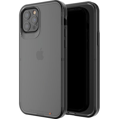 U Etui GEAR4 Hackney 5G do Apple iPhone 12/12 Pro Przezroczysty-czarny