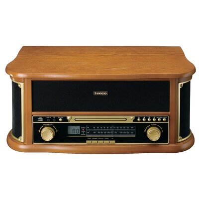 Gramofon LENCO TCD-2551WD Bluetooth USB Drewno