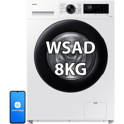 Pralka SAMSUNG AI Seria 5000 WW80CGC04DAE 8kg 1400 obr Ecobubble, Higieniczna Para