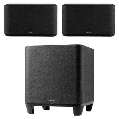 Głośnik multiroom DENON Home 350 Czarny (2 szt.) + Subwoofer DENON Home