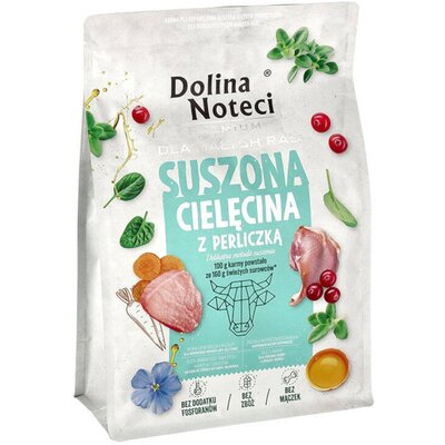 Karma dla psa suszona DOLINA NOTECI Premium dla małych ras z cielęciną i perliczką 3 kg