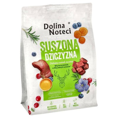 Karma dla psa suszona DOLINA NOTECI Premium z dziczyzny 3 kg