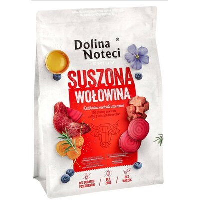 Karma dla psa suszona DOLINA NOTECI Premium z wołowiny 3 kg