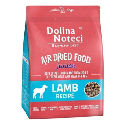 Karma dla psa suszona DOLINA NOTECI Superfood Junior z jagnięciny 5kg