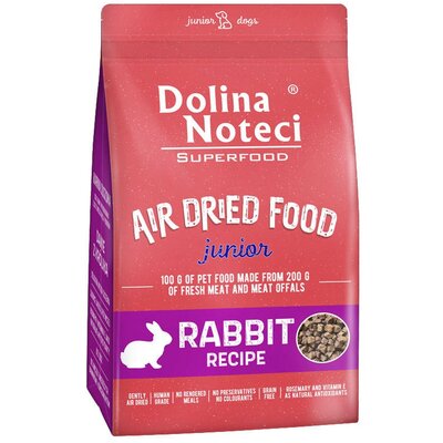 Karma dla psa suszona DOLINA NOTECI Superfood Junior z królika 5kg