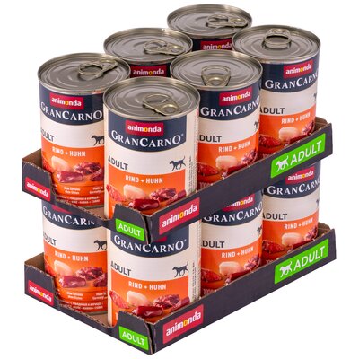 Karma dla psa ANIMONDA GranCarno Wołowina z kurczakiem 12 x 400 g