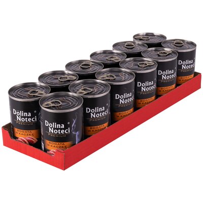 Karma dla kota DOLINA NOTECI Premium z kaczką 12 x 400 g
