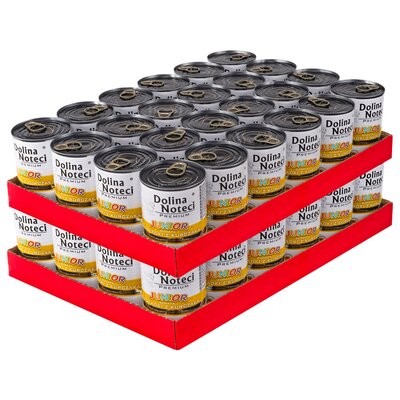 Karma dla psa DOLINA NOTECI Premium Junior bogata w żołądki z kurczaka 48 x 400 g