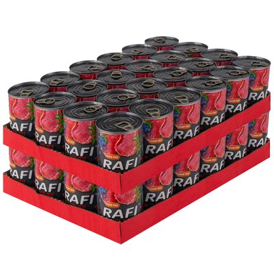 Karma dla psa RAFI z wołowiną, borówką i żurawiną 48 x 400 g